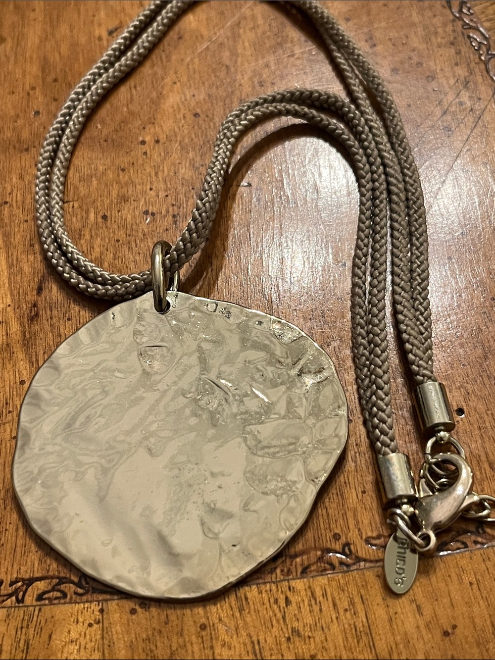 Chicos rope and pendant necklace